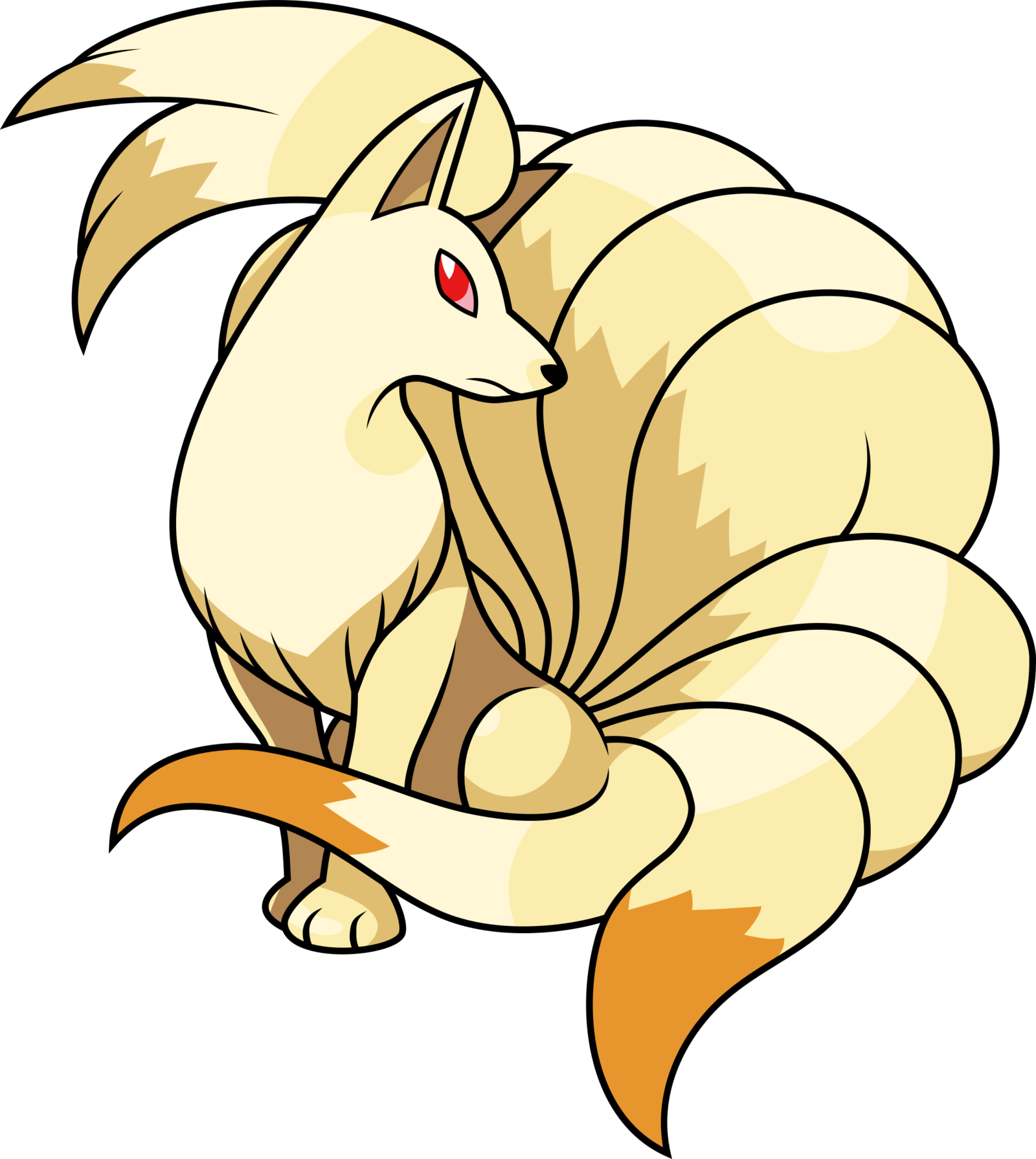 Ninetales Vector By Pokemon Vector Art-da9ru1p - Imagenes De Ninetales Pokemon (1600x1790)