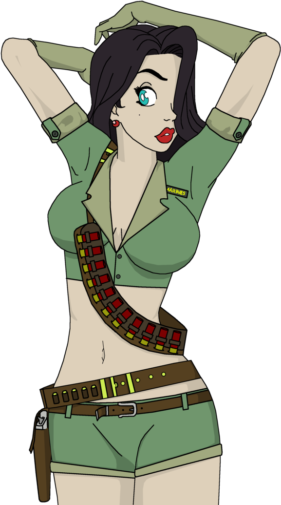 Army Pin-up By Apocalypticmuffin - Cartoon (751x1063)