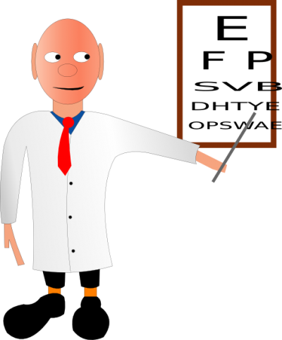 Doctor Clipart - Optometrist Practice Assistant Course (400x482)