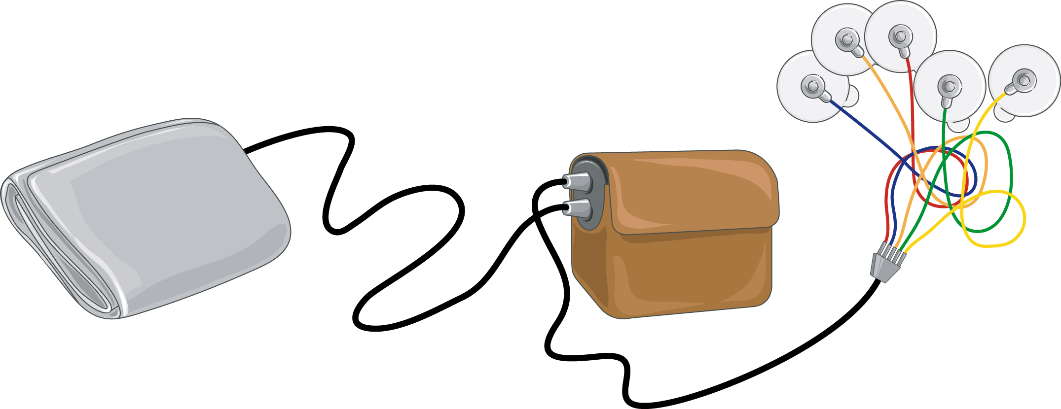 Holter - Medical Monitor Powerpoint Clip Art (2151x830)