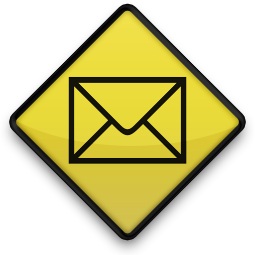 Yellow Clipart Email - Gold Email Icon Png (512x512)