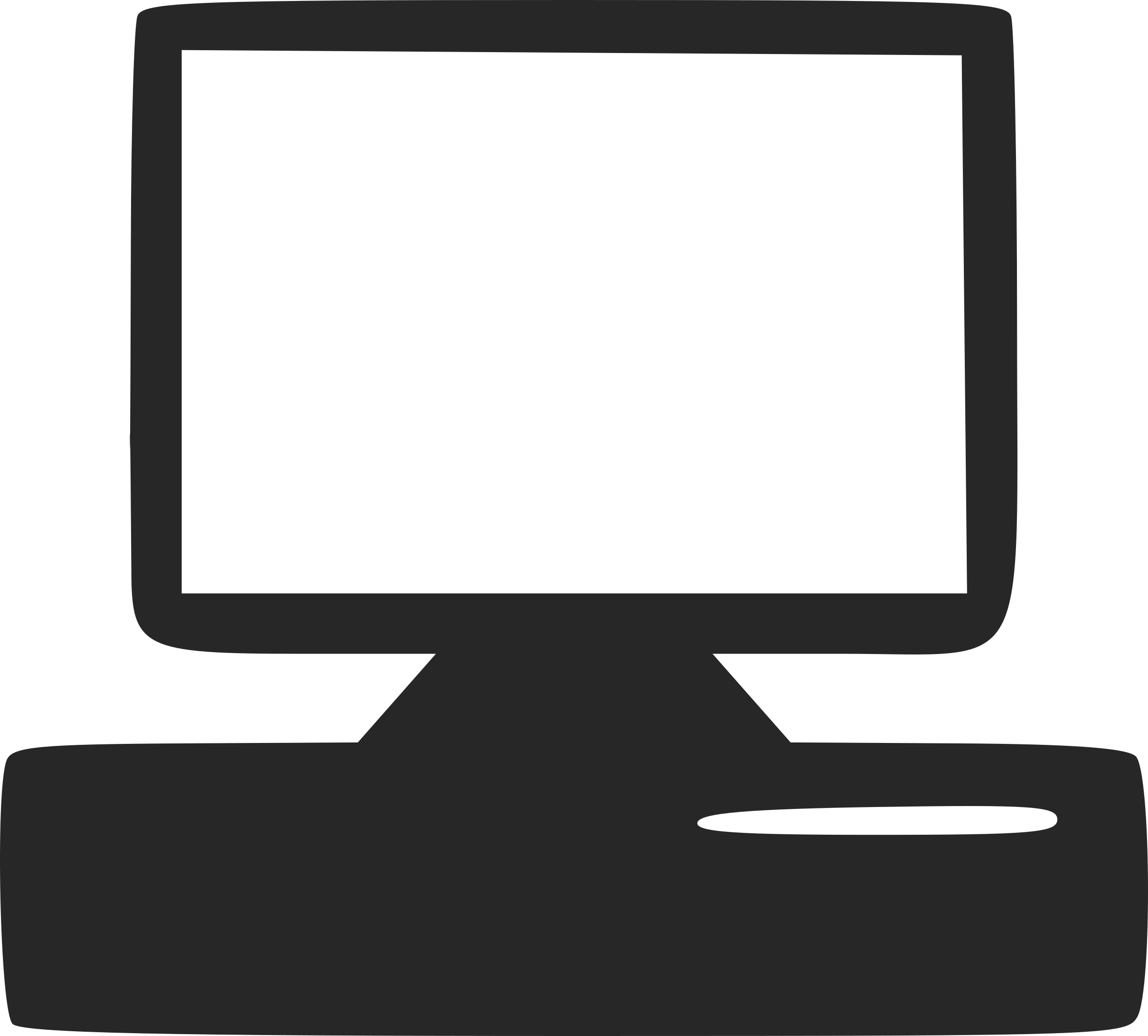 Desktop Icon Vector Clipart Image - Desktop Clipart (2400x2167)