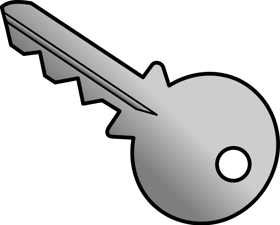Key Clipart U0026middot Key Clipart - Line Art (900x722)