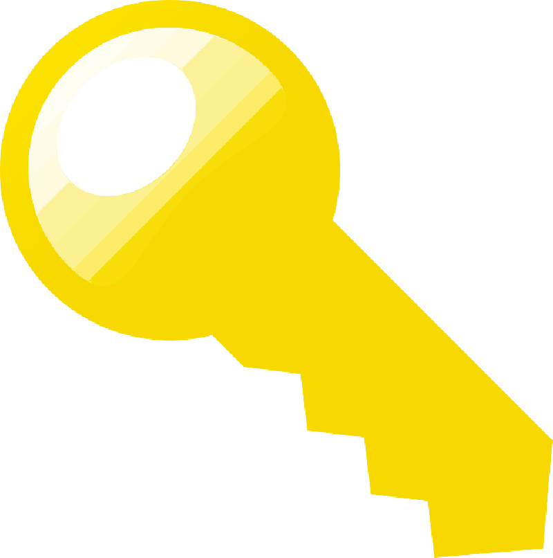 Golden Key Png Clip Art - Key (800x806)