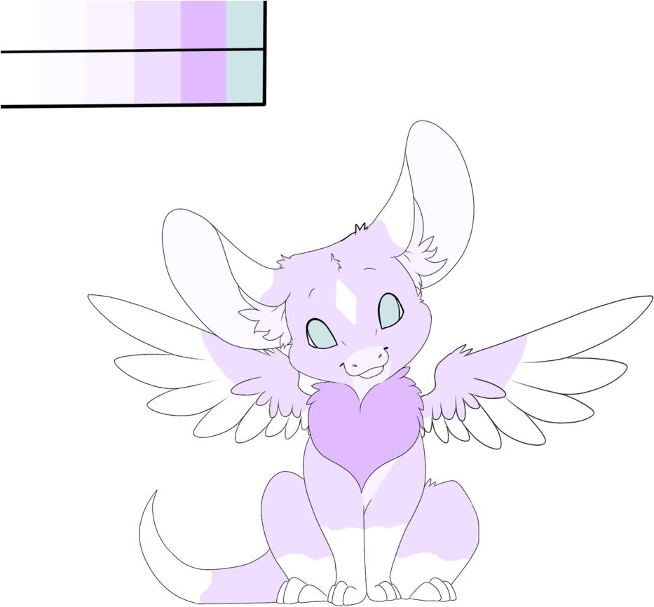 Dutch Angel Dragon Hatchling By Ilovewolf888 - Cartoon (1024x896)