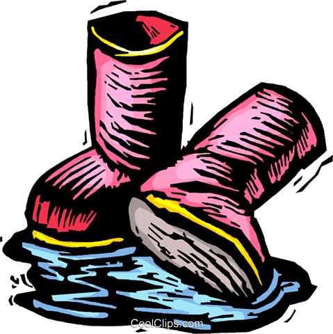 Rubber Boots Royalty Free Vector Clip Art Illustration - Rubber Boots Royalty Free Vector Clip Art Illustration (479x480)