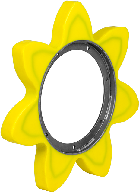 Pointed Tooth, 7-tooth Sprocket - Sunflower (800x800)