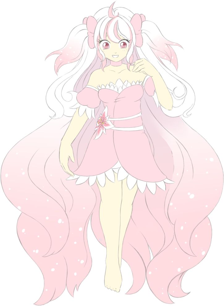 Asian Lily Full Body Sketch By Tsukihina - Anime Girl Whole Body (800x1029)