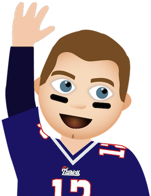Hand Emoji Clipart Double Hand - New England Patriots Emoji (400x416)