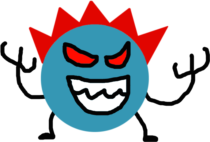Red Flaming Spike Ball Possessed By Azuraring - Red Flaming Spike Ball Possessed By Azuraring (989x472)