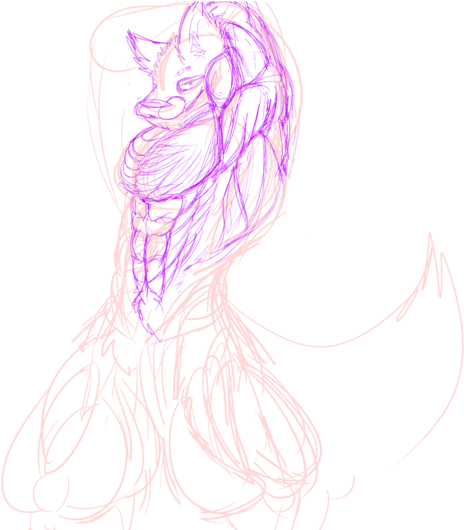 Sexy Diablo Sketch Wip By Blood-wolf94 - Sketch (1024x768)