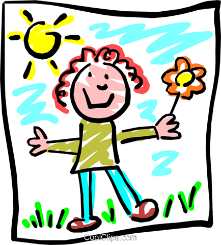 Deluxe Painter Clipart Dessin D Enfant Vecteurs De - Child Art (434x480)
