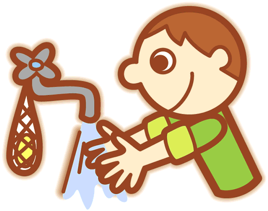 Free Clipart Hand Washing - Washing Hands Clip Art (530x417)