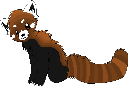 Red Panda Doodlelittle Painter On Deviantart - Red Panda No Background (531x361)