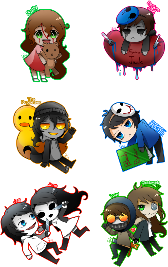 Eyeless Jack Clipart Creepy - Eyeless Jack X Bloody Painter (730x1095)