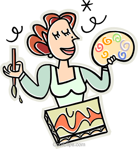 Palette Clipart Artisan - Community Helpers Lesson Plans (445x480)