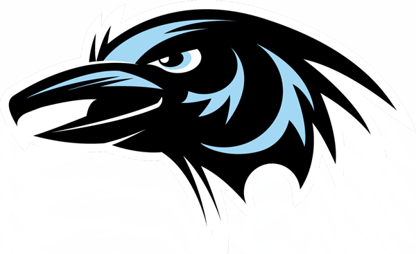 Raven Clipart Head - Auburn Riverside Raven Logo (1200x734)
