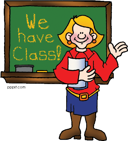 Painting Clipart Painting Class - We Have Class Today (459x504)