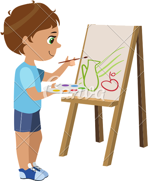 Pin Person Painting Clip Art - Drawing (800x800)