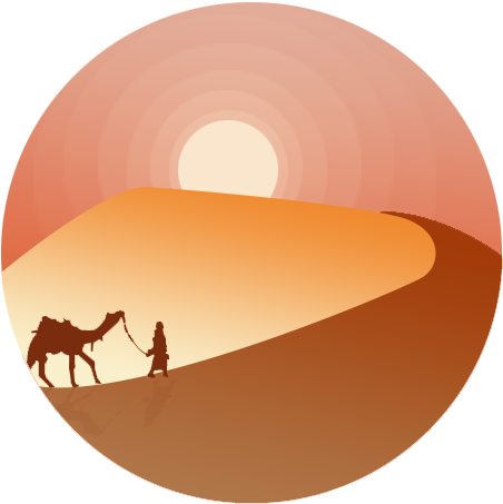 Gobi Desert Camel Erg Clip Art - Portable Network Graphics (600x600)