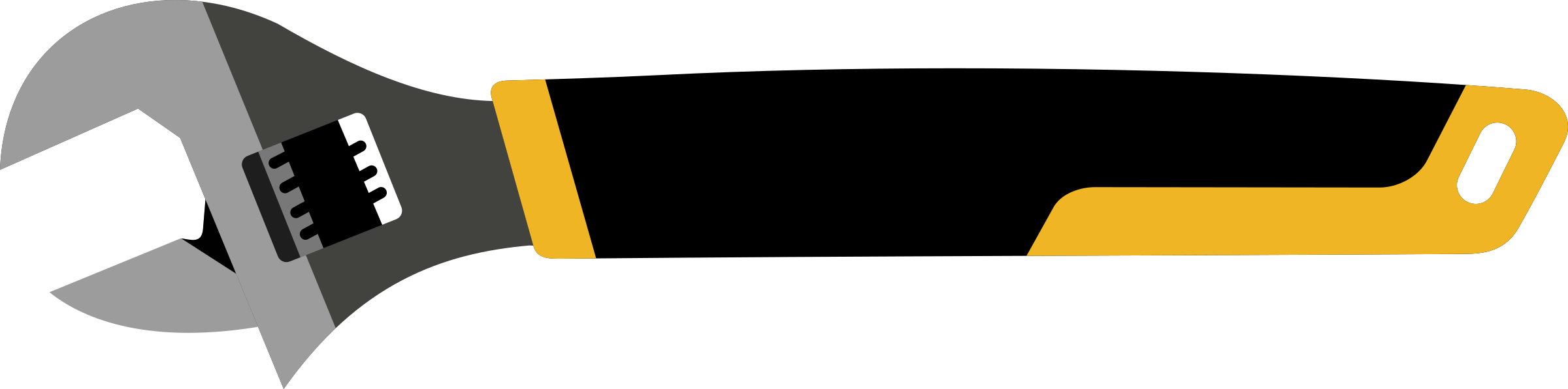 Big Image - Spanner Clip Art (2400x597)