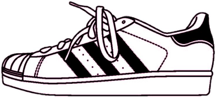 Sneakers Clipart Picsart - Gif De Adidas Super Star (1059x485)