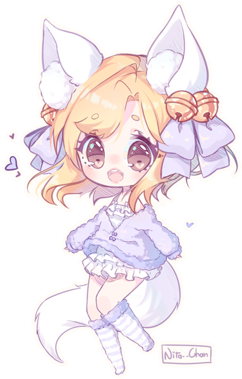 Chibi-sketch Style Commission For Thank You For Commissioning - Nita Chan (600x749)