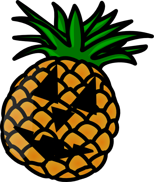 Lantern Clipart Pineapple - Pineapple Clipart (504x598)