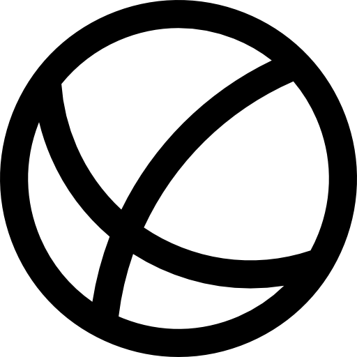 Pin Beach Ball Clip Art Black And White - Scalable Vector Graphics (512x512)