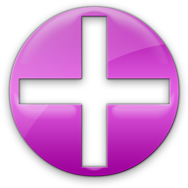 073297 Pink Jelly Icon Alphanumeric Plus Sign Solid - Addition Sign Purple (420x420)