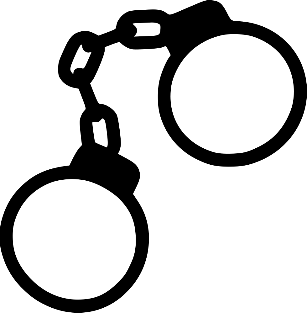Free To Download Of Handcuffs Clip Art Of Handcuffs - Png Open Handcuffs Clipart (980x998)