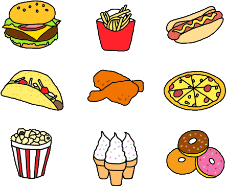 Download - Cartoon Food (500x401)