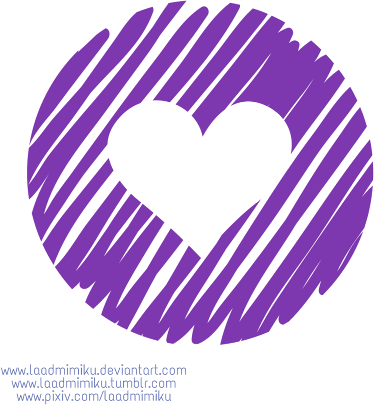 Good Corazon Violeta Png By Laadmimiku With Corazn - Army Bts (894x894)