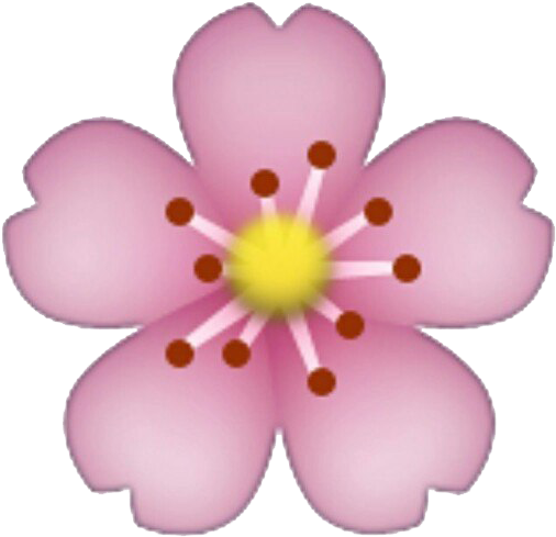 Emoji De La Etiqueta Engomada Iphone Flor - Flower Emoji Iphone (600x600)