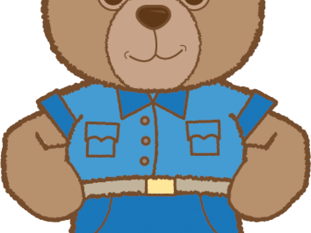 Police Clipart Bear - Cartoon Police Bear (640x480)