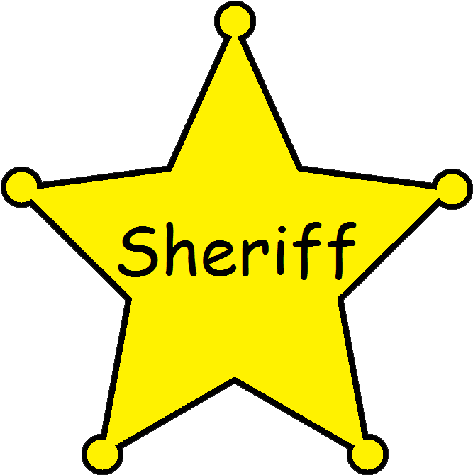 Western Star Clip Art - Sheriffs Badge Clipart (682x693)
