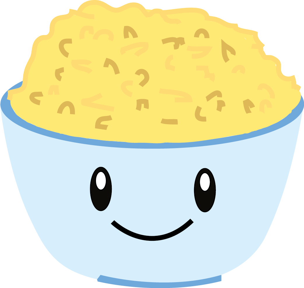 Oats Pasta Corn Rice - Corn Rice Cartoon Png (1042x988)