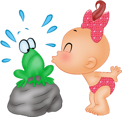 Funny Baby Girl Clip Art - Cartoon Pics For Baby (400x400)