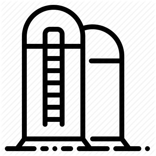 Barn Illustrations And Clip Art - Grain Silos Icon (512x512)