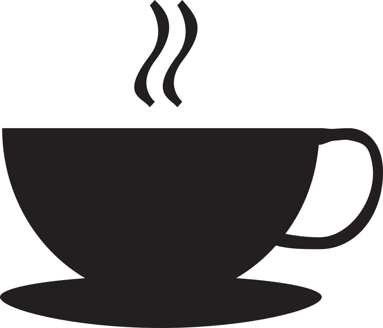 Coffee, Cup Coffee Cup Aroma Cafe Coffee Beans Cof - Fincan Vektör (1280x1095)