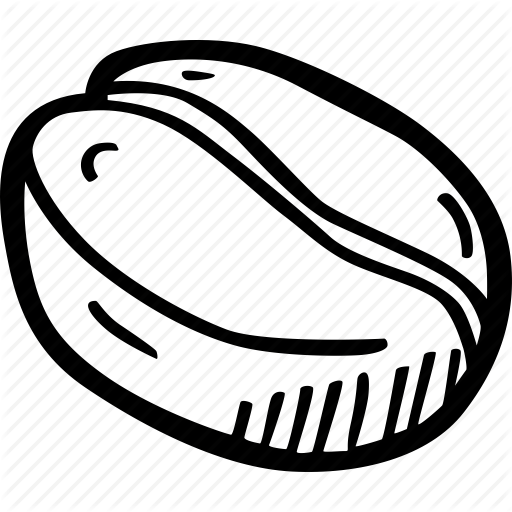 Drawn Coffee Symbol Png - Coffee Bean Hand Drawn (512x512)