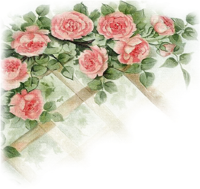 Soave Background Transparent Flowers Rose Vintage Pink - Transparent Background Vintage Flowers Png (400x400)
