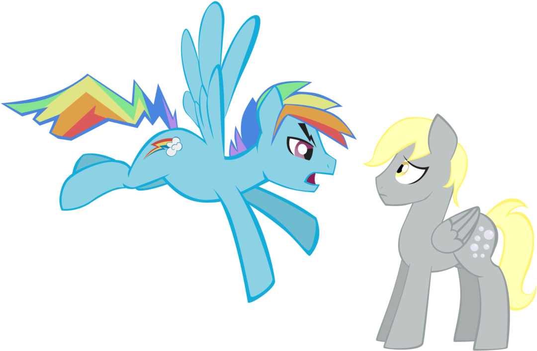 You Can Click Above To Reveal The Image Just This Once, - Rainbow Blitz And Derpy (1109x720)