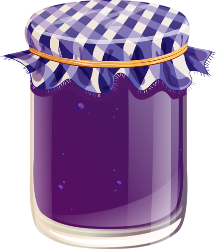 Jar Clipart Grape Jelly - Fete Worse Than Death - Book (434x500)