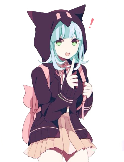 Cute Anime Girl Excited By Cupcakes-renders - Chiaki Nanami (500x651)