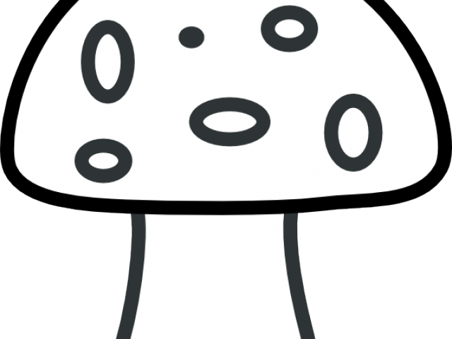 Mushroom Clipart Black And White - Mushroom (640x480)