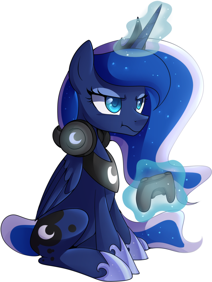 Princess Luna Rainbow Dash Princess Celestia Twilight - Mlp Princess Luna Gamer (827x1024)