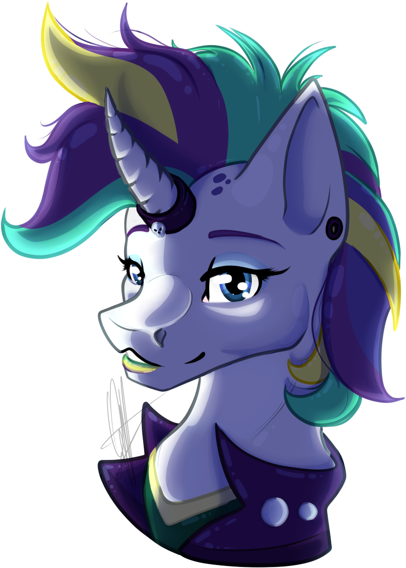 Halloween Rarity Headshot - Cartoon (1101x1200)