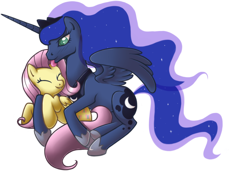 Shipping Saturday - Mlp Luna X Fluttershy (900x671)