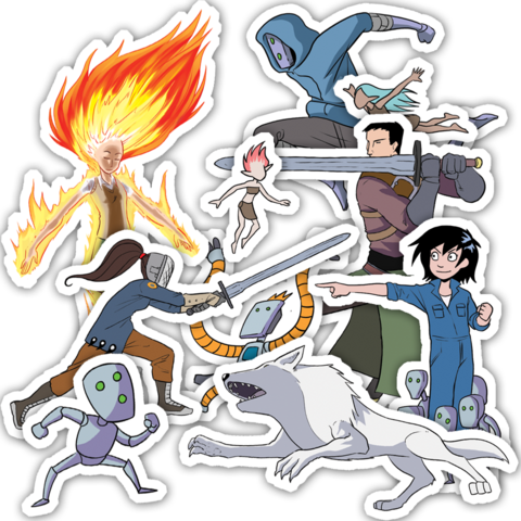 Gunnerkrigg Court Set Of 19 Magnets - Gunnerkrigg Court (480x480)